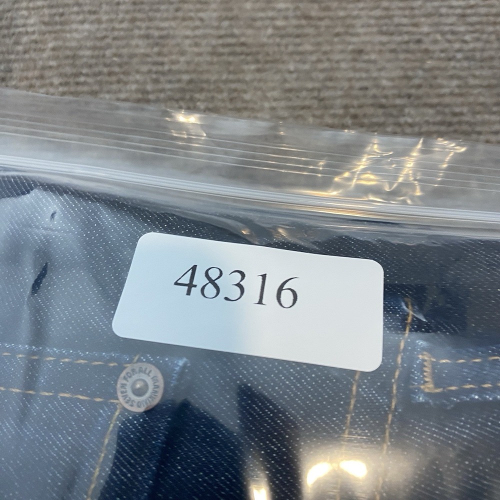 7 For All Mankind Austyn Jeans Men 40x30 Y2K Baggy Button Fly Wide Leg USA - Picture 10 of 10